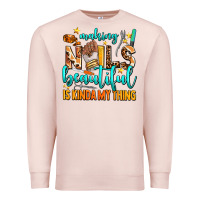 Pale Pink making nails beautiful is kinda my thing Premium Sweatshirt - AdoDesignShop