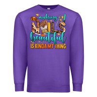 Purple making nails beautiful is kinda my thing Premium Sweatshirt - AdoDesignShop