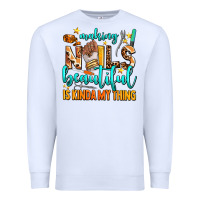 White making nails beautiful is kinda my thing Premium Sweatshirt - AdoDesignShop