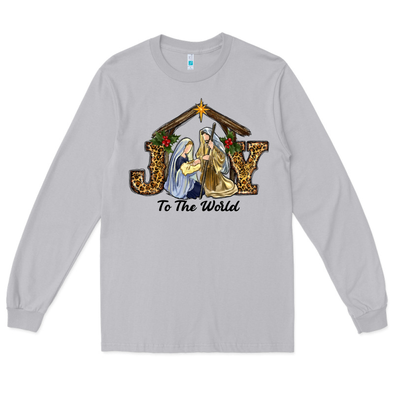 Joy To The World Baby Jesus Christmas Long Sleeve Tee by RanaPortraitStore | Teevron