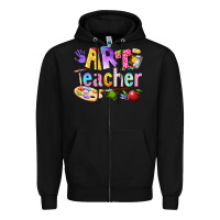 Black art teacher Zipper Hoodie - texasbilliewilder