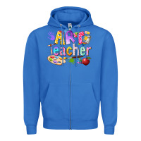 True Royal art teacher Zipper Hoodie - texasbilliewilder