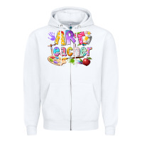 White art teacher Zipper Hoodie - texasbilliewilder