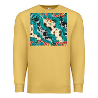 Antique Gold turquoise glitter cowhide Premium Sweatshirt - JahusDesignShop