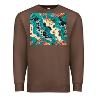 Chestnut turquoise glitter cowhide Premium Sweatshirt - JahusDesignShop