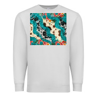 Turquoise Glitter Cowhide Premium Sweatshirt | Teevron