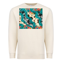 Sandshell turquoise glitter cowhide Premium Sweatshirt - JahusDesignShop