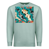 Seafoam turquoise glitter cowhide Premium Sweatshirt - JahusDesignShop