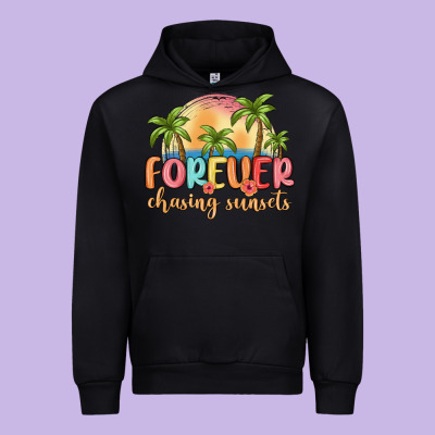 Forever Chasing Sunsets Urban Hoodie Designed By Maliassmallbusiness