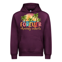 Mauve Wine forever chasing sunsets Urban Hoodie - MaliasSmallBusiness