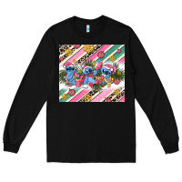 Black pink stitch  christmas Long Sleeve Tee - AdoDesignShop