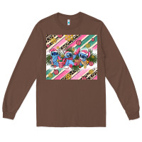 Chestnut pink stitch  christmas Long Sleeve Tee - AdoDesignShop