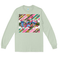 Matcha pink stitch  christmas Long Sleeve Tee - AdoDesignShop