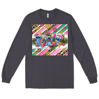 Smoke pink stitch  christmas Long Sleeve Tee - AdoDesignShop