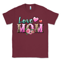 Burgundy love mom Classic Tee - Zillion Design Studio