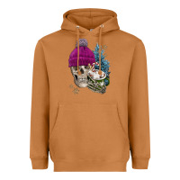 Meerkat winter skeleton skull Heavyweight Hoodie - FaDigitalArtStudio