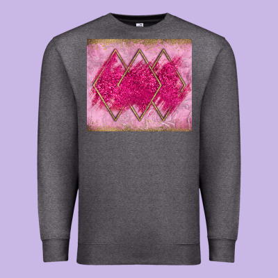 Pink Glitter Premium Sweatshirt Designed By Jahusdesignshop