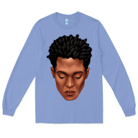 Colony Blue black man portrait Long Sleeve Tee - texasbilliewilder