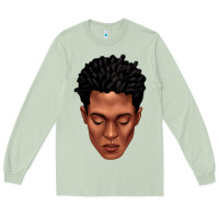 Matcha black man portrait Long Sleeve Tee - texasbilliewilder