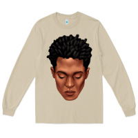 Mushroom black man portrait Long Sleeve Tee - texasbilliewilder