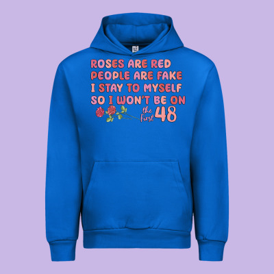 Roses Are Red Urban Hoodie Designed By Maliassmallbusiness