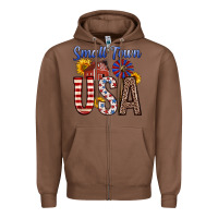 Chestnut small town usa Zipper Hoodie - Zillion Design Studio