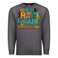 Charcoal Heather making hair beautiful is kinda my thing Premium Sweatshirt - AdoDesignShop
