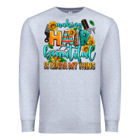 Heather Grey making hair beautiful is kinda my thing Premium Sweatshirt - AdoDesignShop