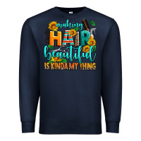 Navy making hair beautiful is kinda my thing Premium Sweatshirt - AdoDesignShop