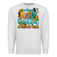 Oatmeal Heather making hair beautiful is kinda my thing Premium Sweatshirt - AdoDesignShop