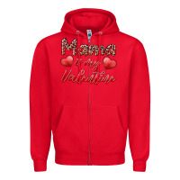 Red mama is my valentine Zipper Hoodie - RanaPortraitStore