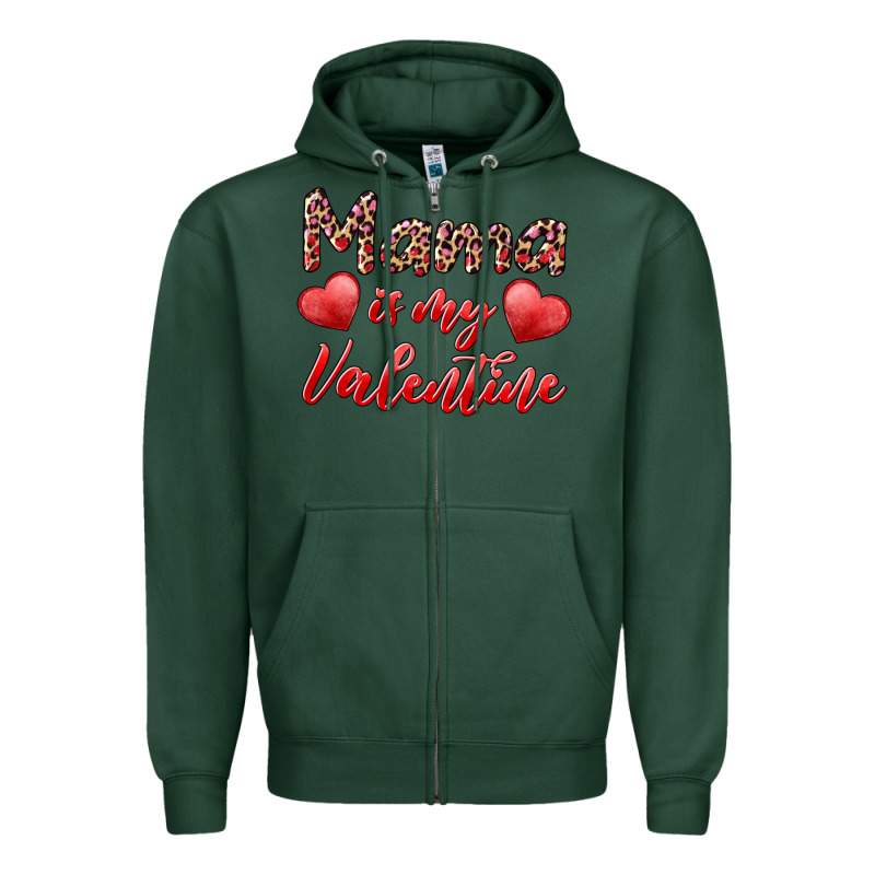Mama Is My Valentine Zipper Hoodie by RanaPortraitStore | Teevron