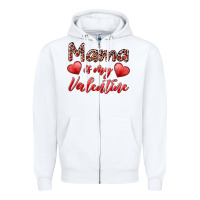White mama is my valentine Zipper Hoodie - RanaPortraitStore