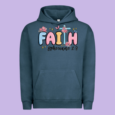 Faith Ephesians 2 8 Urban Hoodie Designed By Maliassmallbusiness