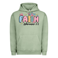 Pigment Oil Green faith ephesians 2 8 Urban Hoodie - MaliasSmallBusiness