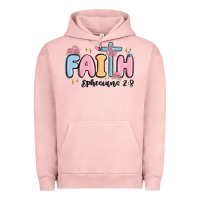 Pigment Salmon faith ephesians 2 8 Urban Hoodie - MaliasSmallBusiness