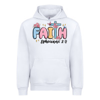 White faith ephesians 2 8 Urban Hoodie - MaliasSmallBusiness