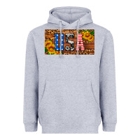 Usa Sunflowers License Plate Heavyweight Hoodie | Teevron