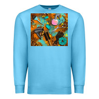 Ocean Blue hair tech Premium Sweatshirt - AdoDesignShop