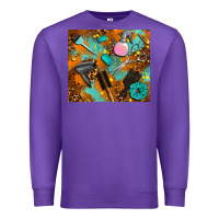 Purple hair tech Premium Sweatshirt - AdoDesignShop
