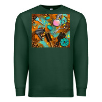 Sports Green hair tech Premium Sweatshirt - AdoDesignShop