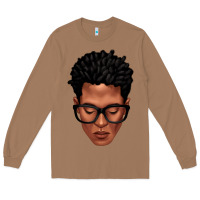 Black Man Portrait Long Sleeve Tee | Teevron