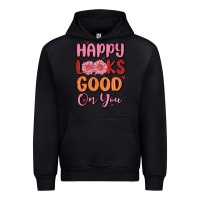 Black happy looks good on you Urban Hoodie - MaliasSmallBusiness