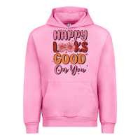 Fuchsia Pink happy looks good on you Urban Hoodie - MaliasSmallBusiness