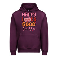 Mauve Wine happy looks good on you Urban Hoodie - MaliasSmallBusiness