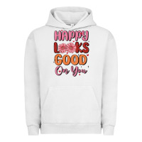 Pigment Lunar Rock happy looks good on you Urban Hoodie - MaliasSmallBusiness