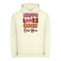 Pigment Pistachio happy looks good on you Urban Hoodie - MaliasSmallBusiness