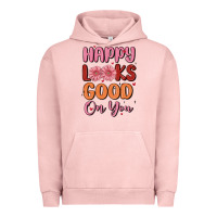 Pigment Salmon happy looks good on you Urban Hoodie - MaliasSmallBusiness