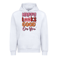 White happy looks good on you Urban Hoodie - MaliasSmallBusiness