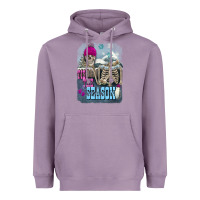 Lavender Winter tis the season skeleton Heavyweight Hoodie - FaDigitalArtStudio